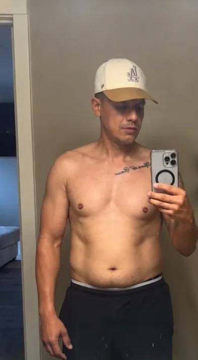 Cliente antes del programa, 76 kg